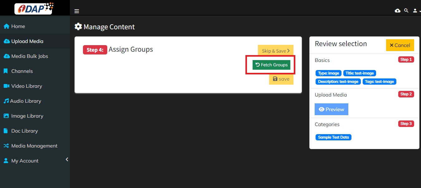 Fetch Groups